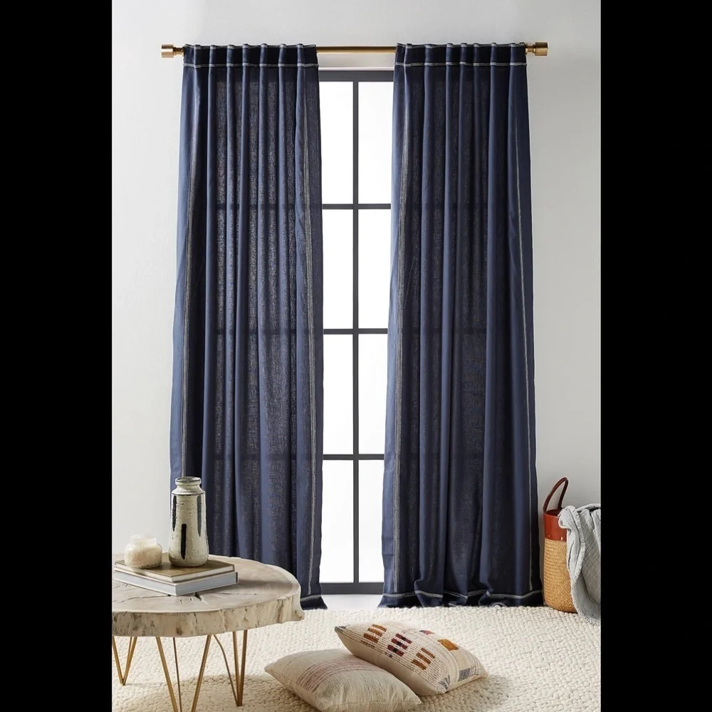 New Anthropologie 50 x 63 inch Mara Curtain